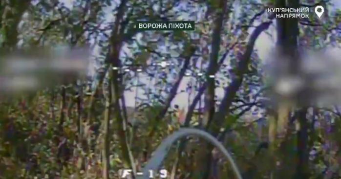 Уничтожение российских захватчиков, скриншот видео