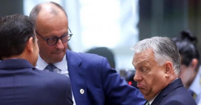 Фридрих Мерц и Виктор Орбан поссорились во время встречи лидеров ЕС в Копенгагене. Фото: 