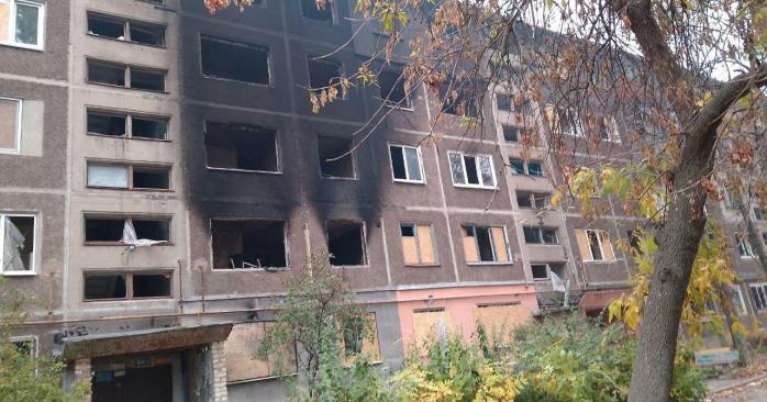 Разрушения в Константиновке. Фото: Сергей Горбунов