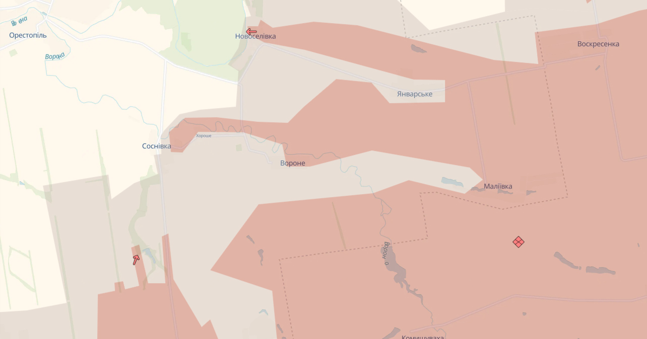 Росіяни окупували ще три населені пункти. Карта: DeepState
