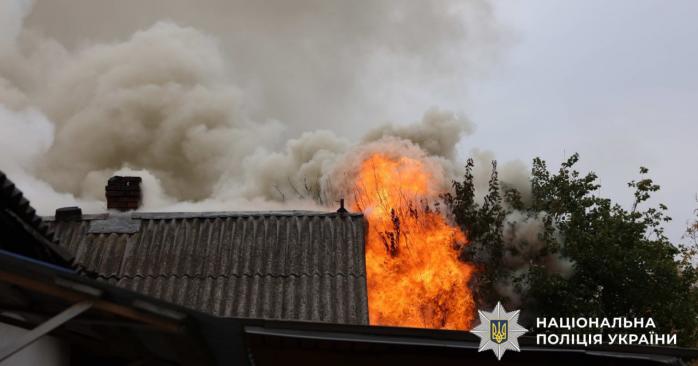 Последствия обстрела Сумщины. Фото: полиция