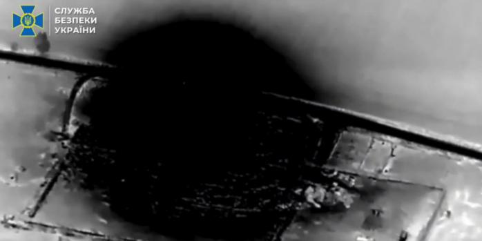 Уничтожение российских захватчиков, скриншот видео