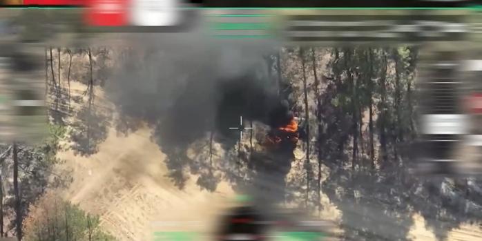 Уничтожение техники рашистов, скриншот видео