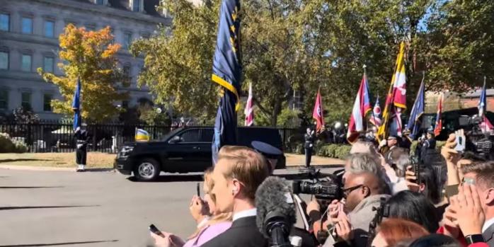 Владимир Зеленский прибыл в Белый дом, скриншот видео