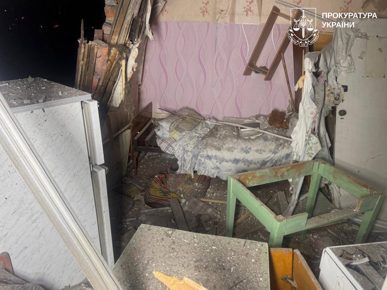 У Харкові до 11 осіб зросла кількість постраждалих внаслідок бомбардування. Фото: прокуратура 