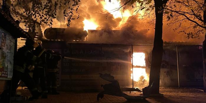 Последствия атаки российских дронов в Краматорске, фото: ГСЧС