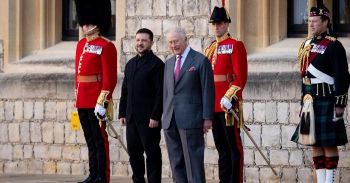 Зеленский встретился королем Чарльзом. Фото: BBC