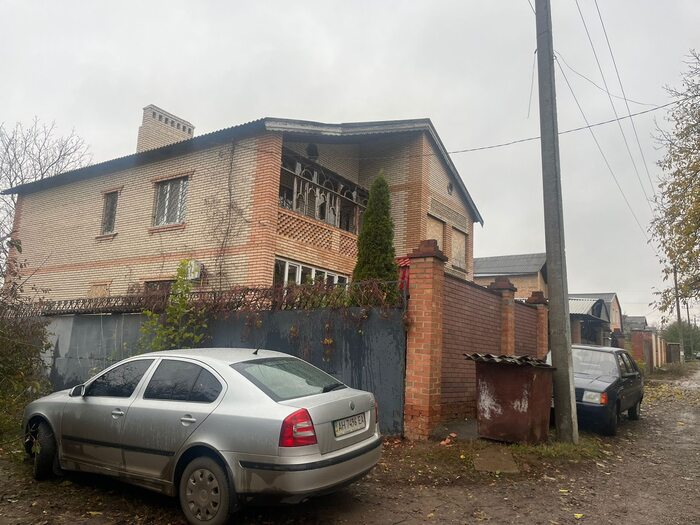 Наслідки влучання російського безпілотника у Слов’янську, фото: Вадим Лях