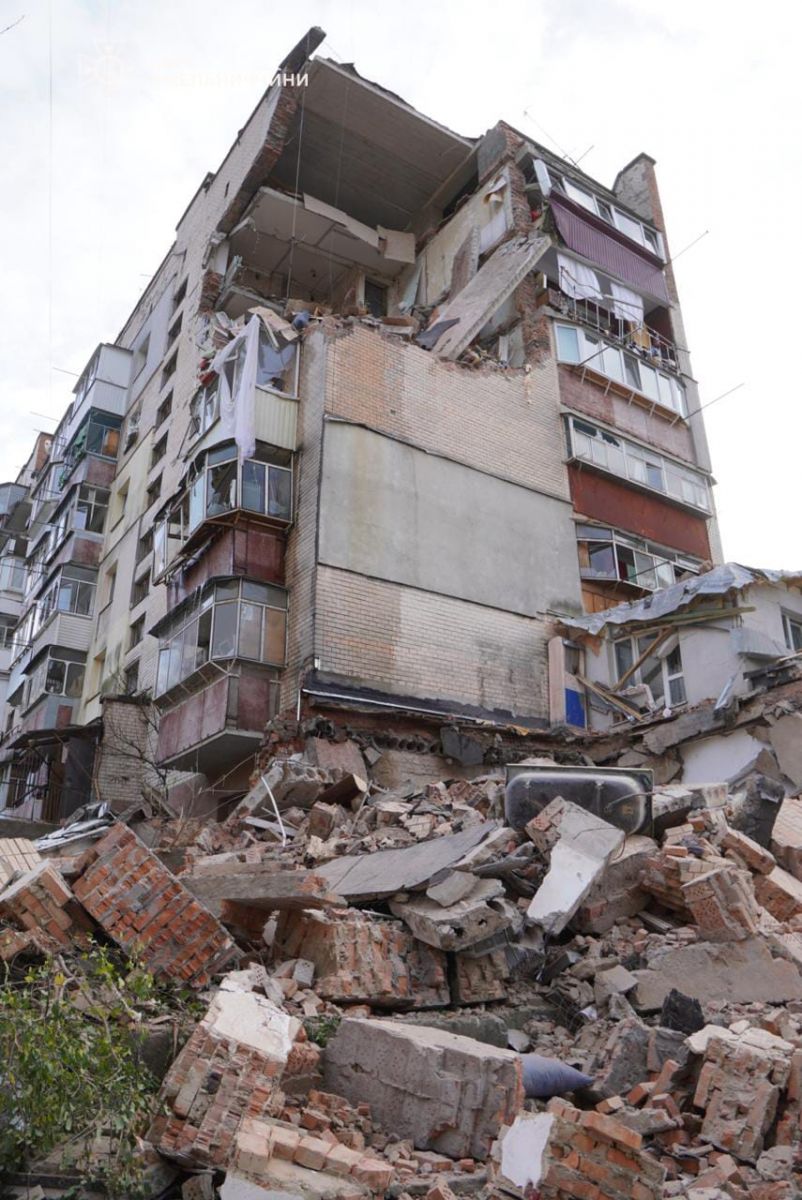 Наслідки вибуху в Хмельницькому. Фото: ДСНС