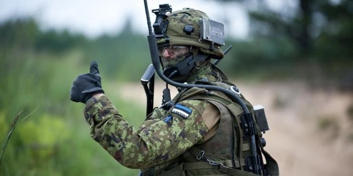 Невідомий дрон збили біля військового містечка в Естонії. Фото: 