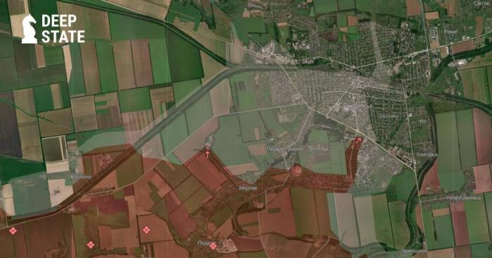 Ситуация в Покровске на грани критической и продолжает ухудшаться. Карта: DeepState