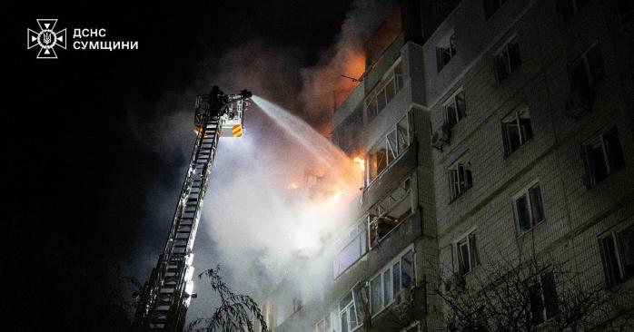 Россияне направили по Сумам 10 дронов. Фото: