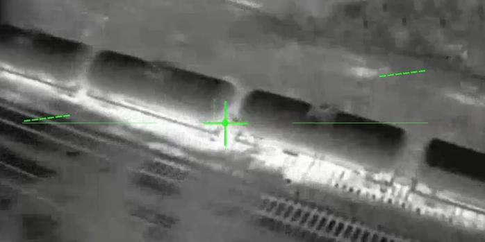 Уничтожение логистики врага на ВОТ Луганщины, скриншот видео