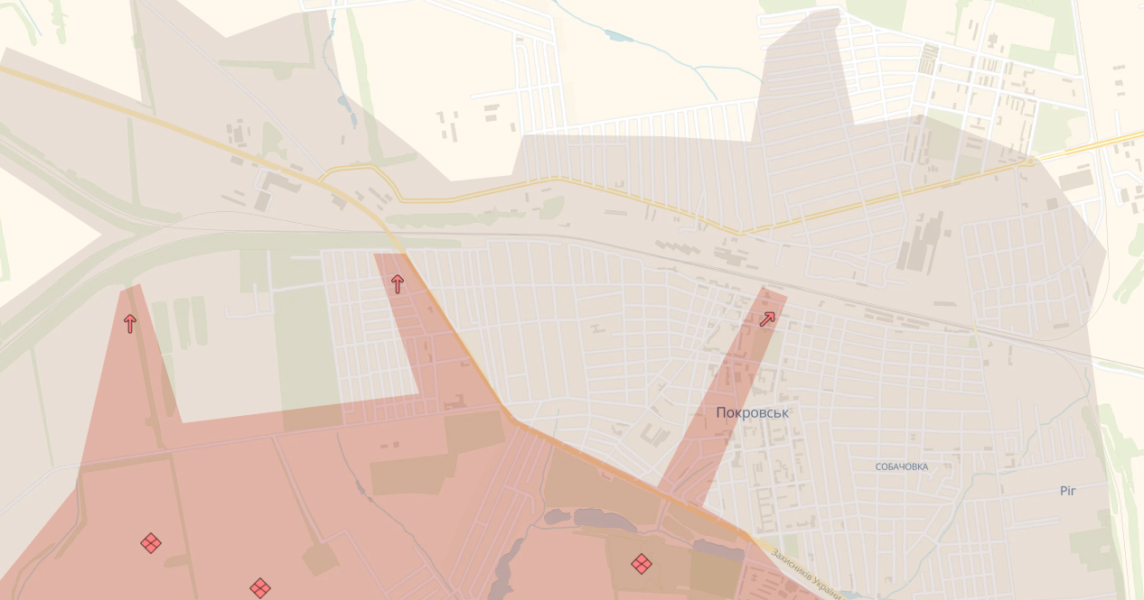 Окупанти просунулися на фронті. Карта: DeepState