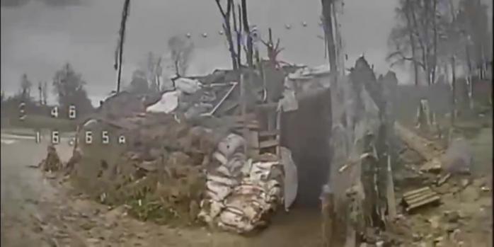 Уничтожение российских блок-постов, скриншот видео