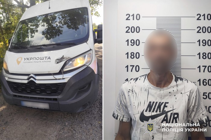 Житель Хмельниччини викрав автівку «Укрпошти», фото: поліція Хмельниччини