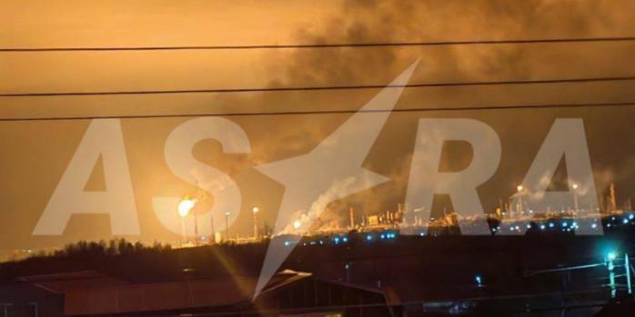 Дроны атаковали НПЗ «Лукойл-Нижегороднефтеоргсинтез», фото: социальные сети