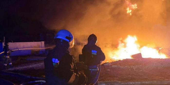 Последствия атаки российских дронов в Одесской области 11 ноября, фото: Одесская ОВА