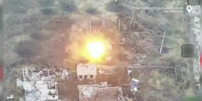 Уничтожение техники российских захватчиков, скриншот видео