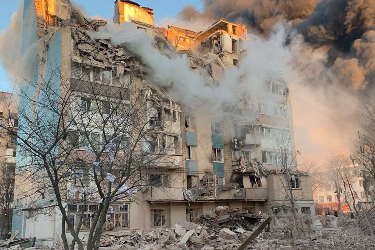 Наслідки обстрілу Тернополя. Фото: ПС