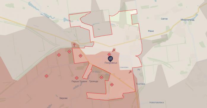 Окупантів зафіксували у центрі Покровська. Фото: 