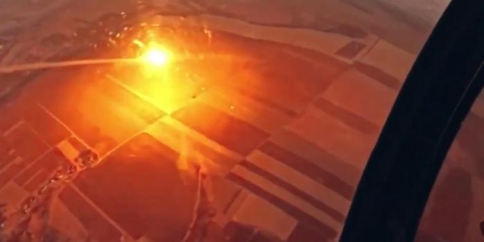 Перехват российской крылатой ракеты, скриншот видео