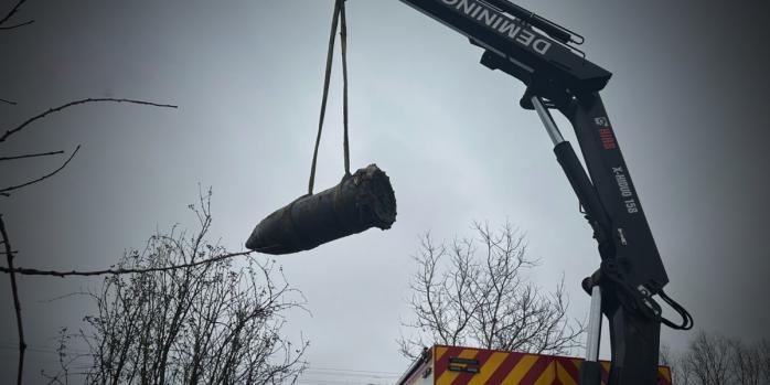 Обезвреживание ракеты «Кинжал», фото: ГСЧС Черниговщины