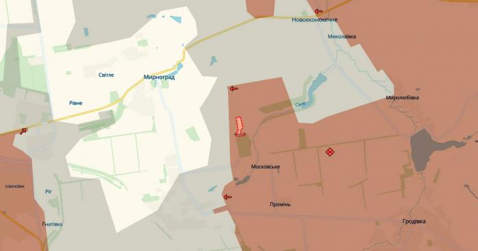 РФ оккупировала три украинских села. Карта: DeepState