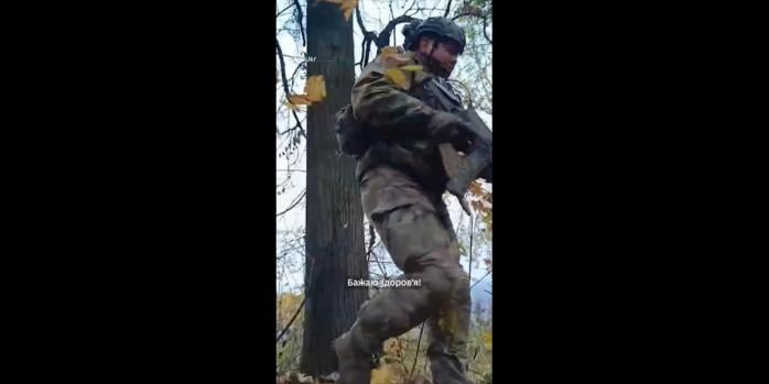 Уничтожение вражеских дронов, скриншот видео
