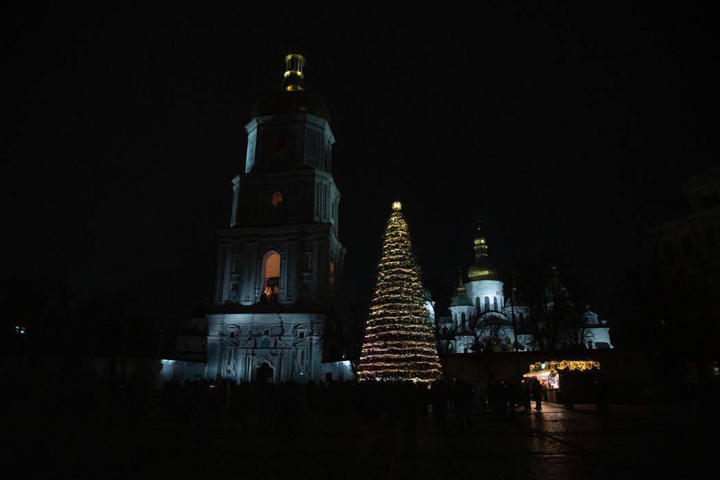 Головна ялинка України в Києві. Фото: Віталій Кличко у Telegram