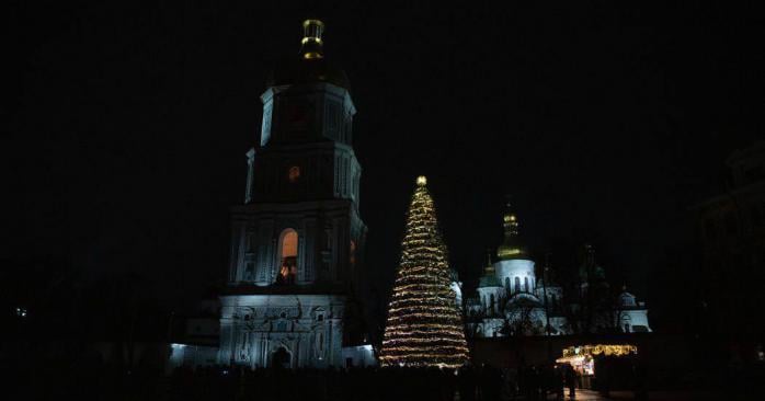 Главная елка Украины в Киеве. Фото: Виталий Кличко в Telegram