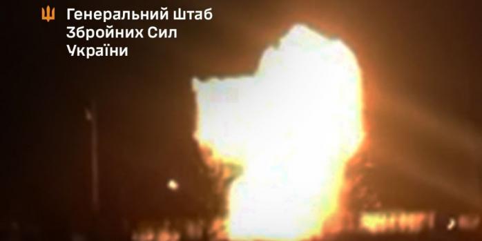 ЗСУ ночью поразили ряд объектов рашистов на ВОТ, фото: Генштаб ВСУ