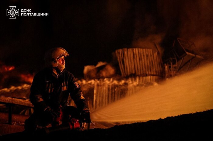 Наслідки російських ударів по Полтавщині, фото: ДСНС