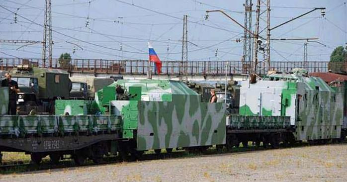 Россияне создали «бронепоезд» для оккупированных территорий. Фото:
