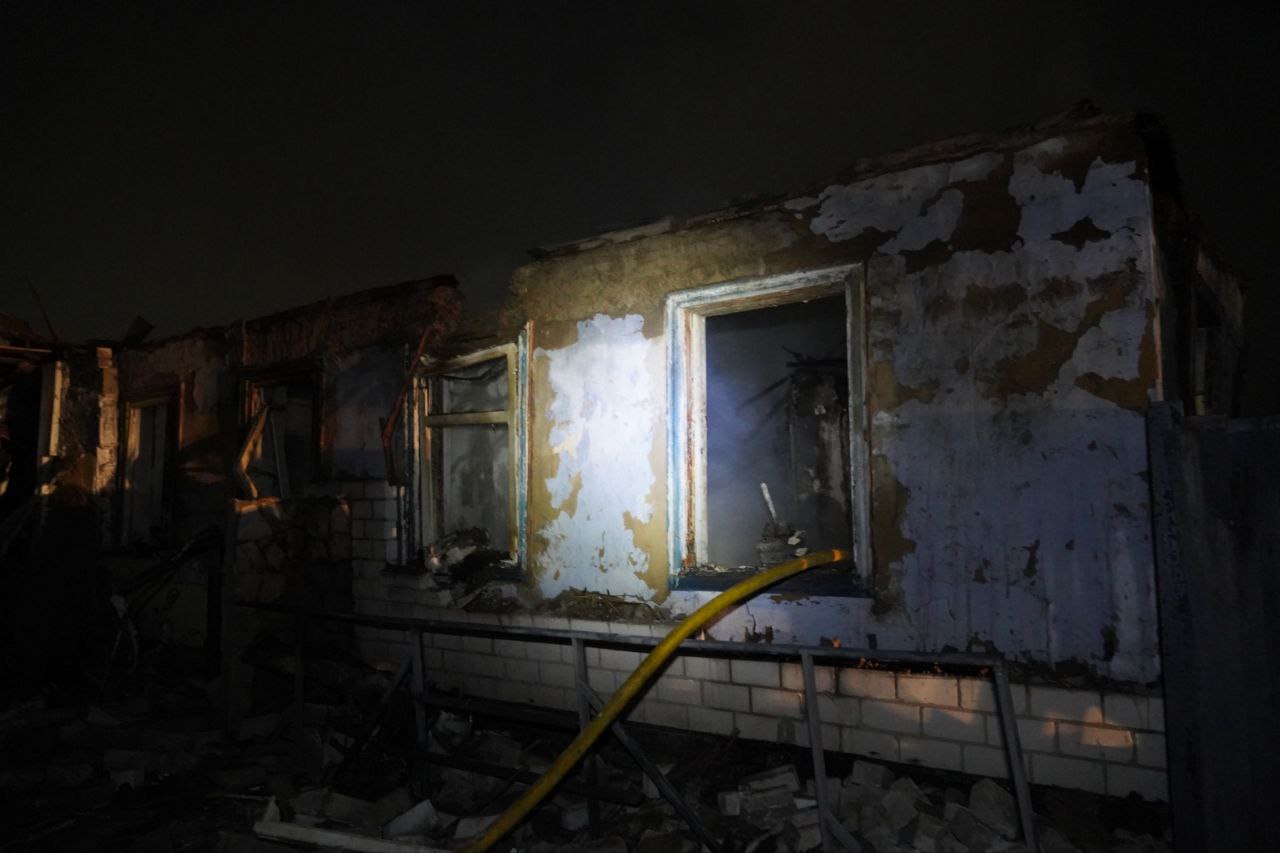 Окупанти масовано атакували дронами Черкаси. Фото: ОВА