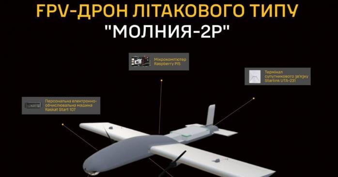 Російський розвідувальний безпілотник &laquo;Молнія&raquo; адаптували до &laquo;Старлінка&raquo;. Фото: 