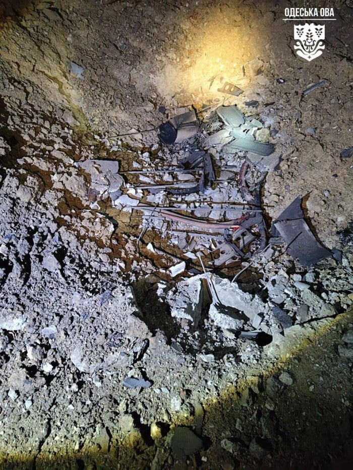 Наслідки російської атаки на Одещину, фото: Одеська ОВА
