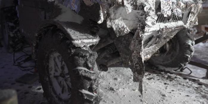 Наслідки удару російського дрона, скріншот відео