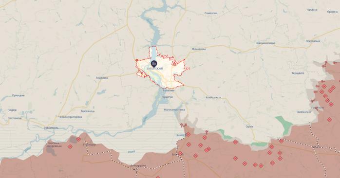 Путін наказав російським військам продовжувати наступ на Запоріжжя. Карта: DeepState
