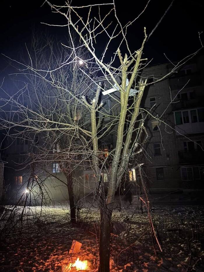 Наслідки атаки російських БПЛА на Чернігівщині, фото: Чернігівська ОВА