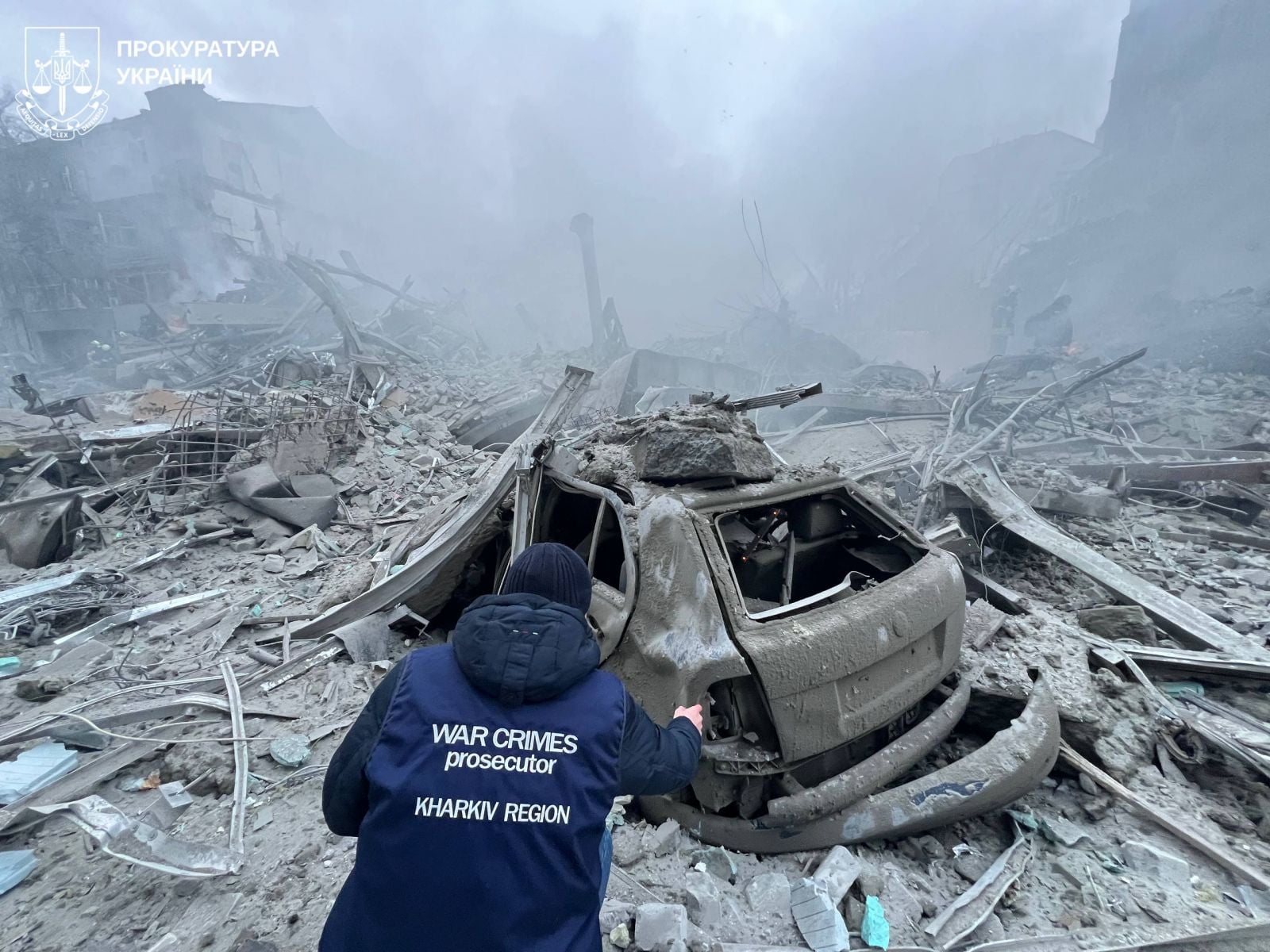 Наслідки обстрілу Харкова. Фото: Офіс генпрокурора