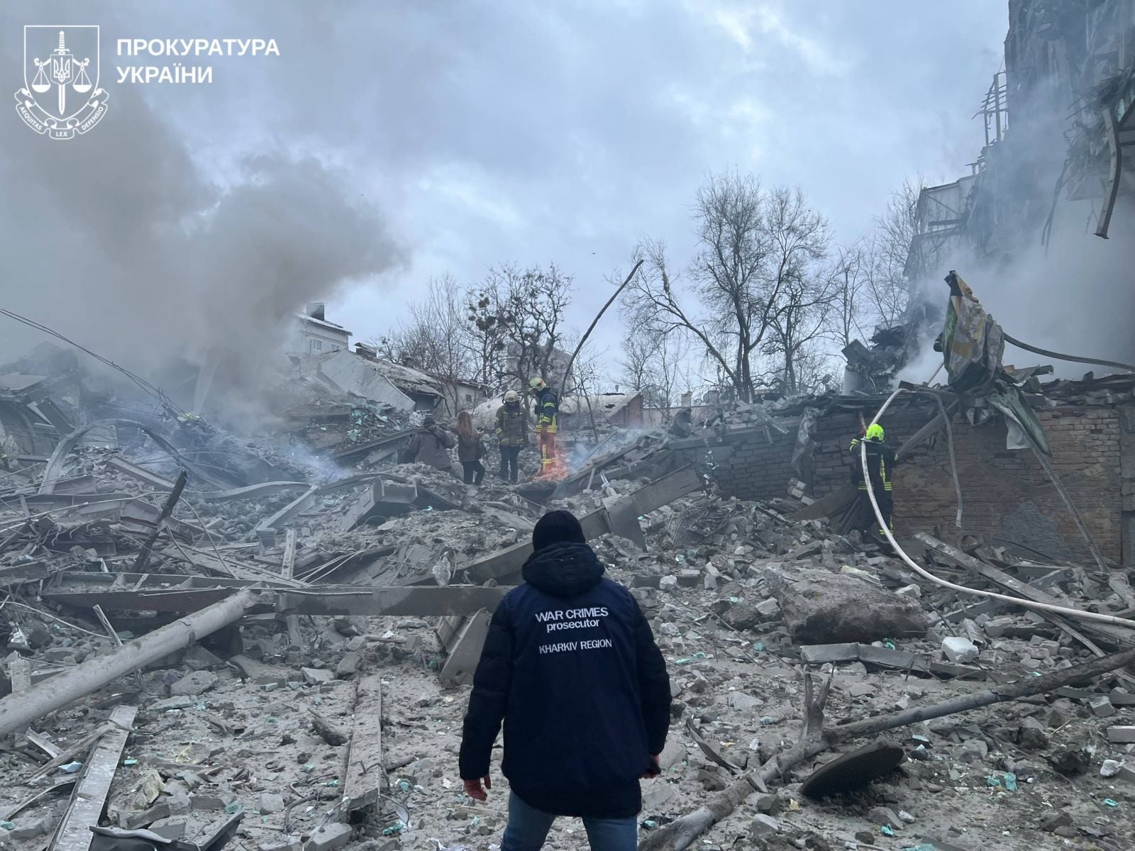 Наслідки обстрілу Харкова. Фото: Офіс генпрокурора