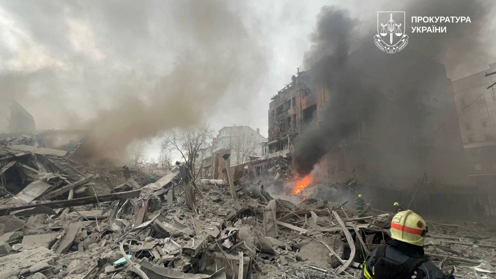 Наслідки обстрілу Харкова. Фото: Офіс генпрокурора
