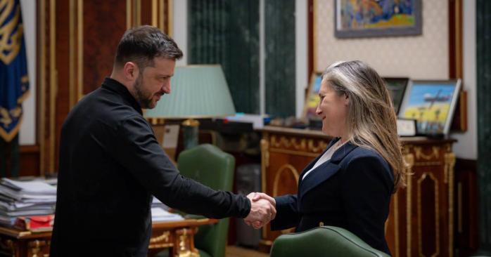 Володимир Зеленський призначив Христю Фріланд радницею з питань економічного розвитку. Фото: ОП