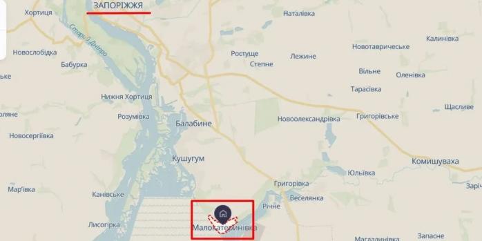 Зона бойових дій на Запорізькому напрямку, інфографіка: DeepState