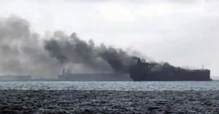 Возле Турции дрон атаковал нефтяной танкер, шедший в российский порт. Фото: 