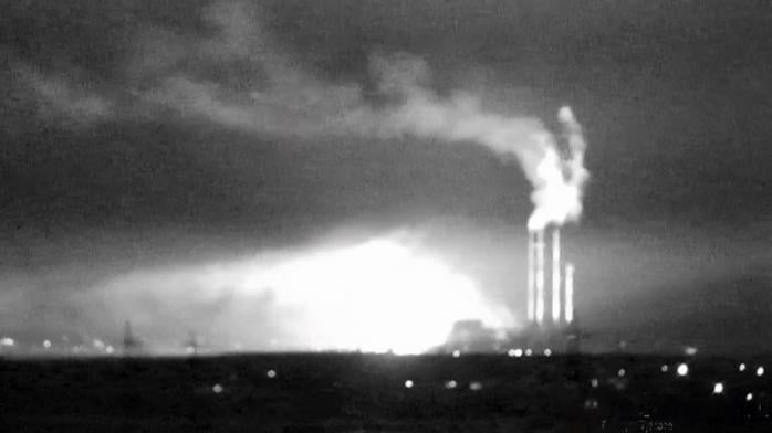 Дроны ударили по Новочеркасской ГРЭС в Ростовской области России. Фото: 