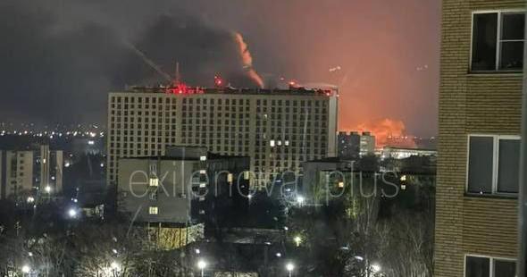 БпЛА атакували завод з виробництва дронів. Фото: соцмережі