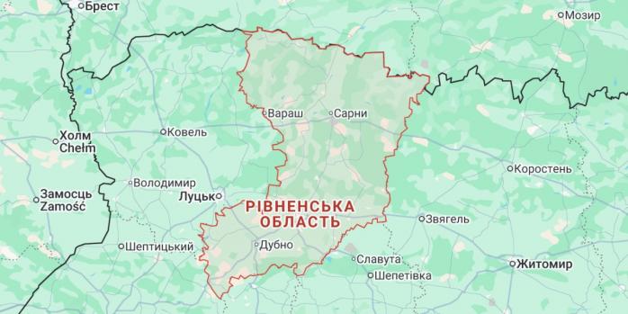 Рашисти в ніч на 20 січня атакували Рівненщину, фото: Google Maps