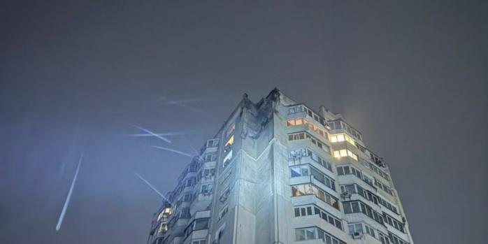 Последствия российской атаки на Киев в ночь на 28 января, фото: ГСЧС